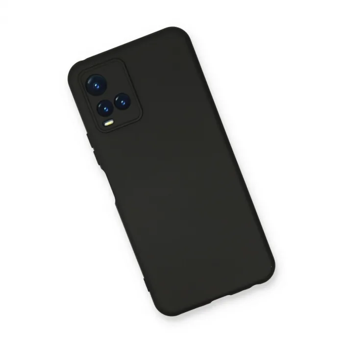 Vivo Y21s Kılıf Nano İçi Kadife Silikon - Siyah