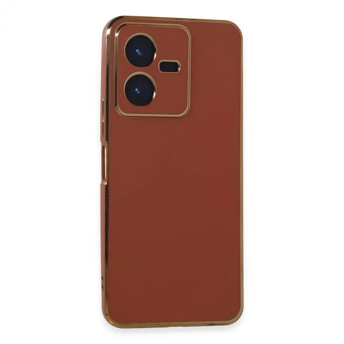 Vivo Y22 2022 Kılıf Volet Silikon - Kırmızı