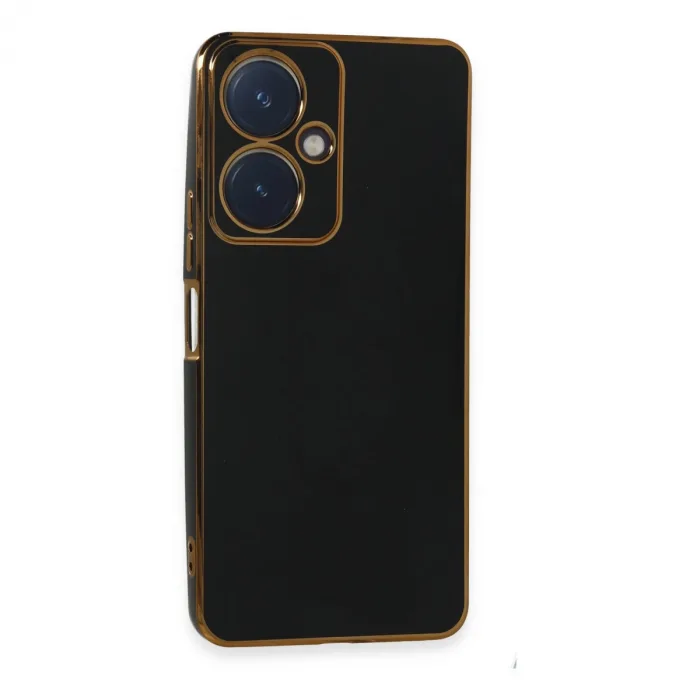 Vivo Y27 Kılıf Volet Silikon - Siyah