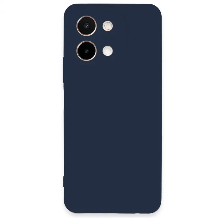 Vivo Y28 Kılıf First Silikon - Lacivert