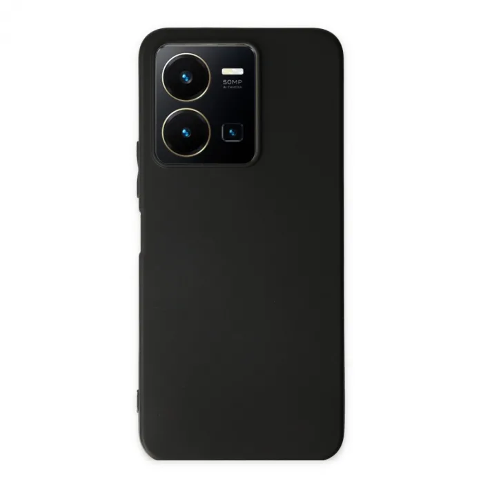 Vivo Y35 Kılıf First Silikon - Siyah