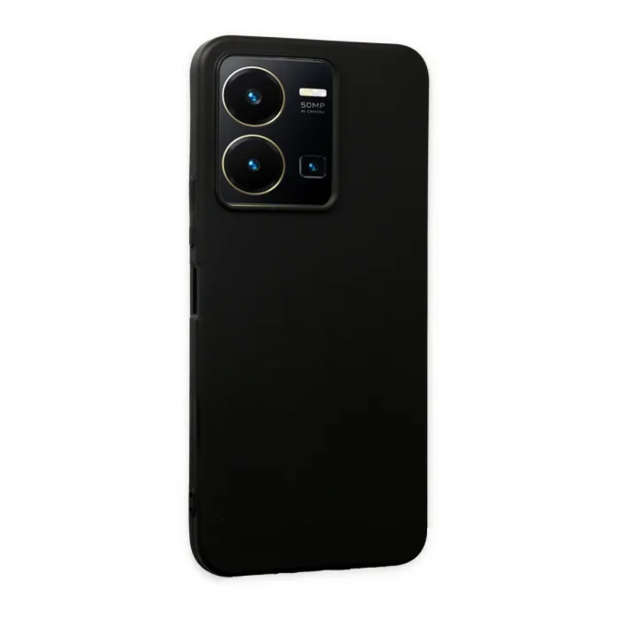 Vivo Y35 Kılıf First Silikon - Siyah