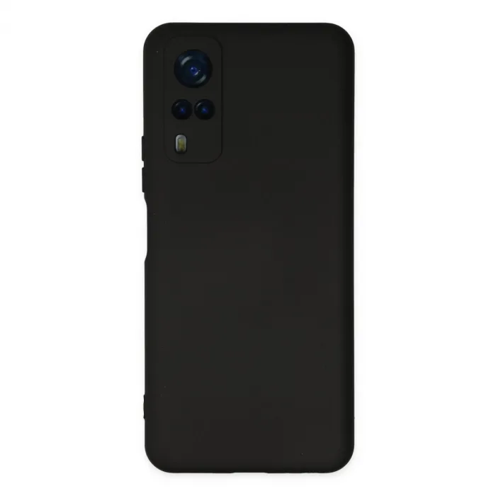 Vivo Y53s Kılıf Nano İçi Kadife Silikon - Siyah