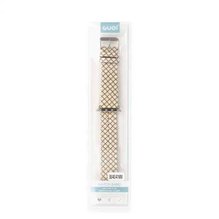Watch 38mm Karo Motif Kordon - Mavi