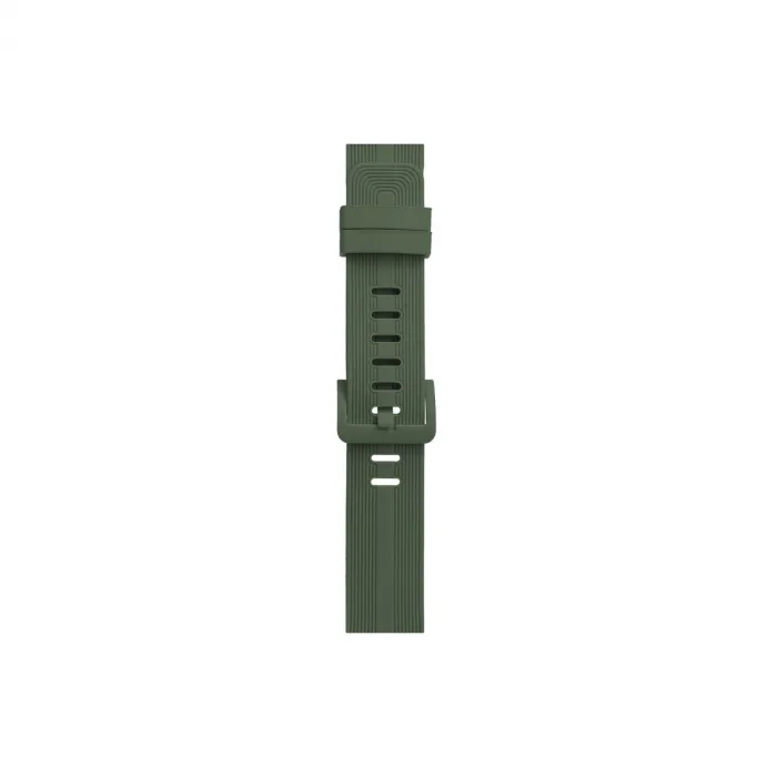 Watch 38mm Kr408 Çizgili Silikon Kordon - Koyu Yeşil