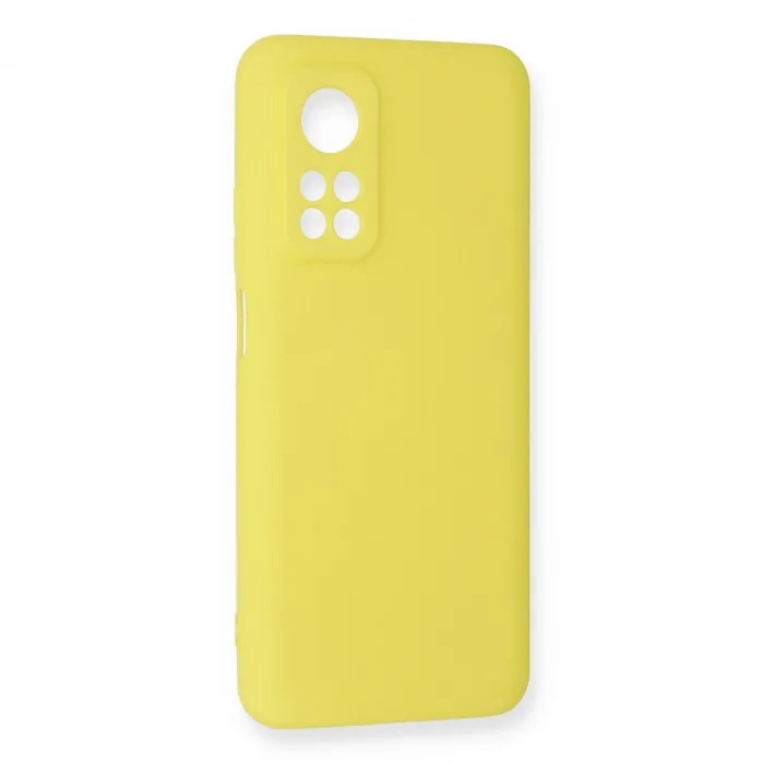 Xiaomi Mi 10t Kılıf Nano İçi Kadife Silikon - Sarı