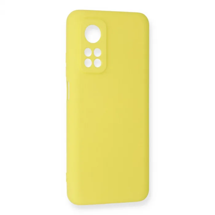 Xiaomi Mi 10t Kılıf Nano İçi Kadife Silikon - Sarı
