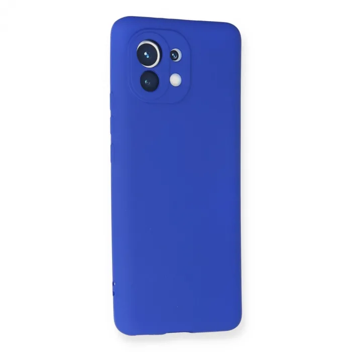 Xiaomi Mi 11 Kılıf First Silikon - Lacivert