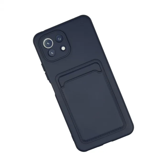 Xiaomi Mi 11 Kılıf Kelvin Kartvizitli Silikon - Lacivert