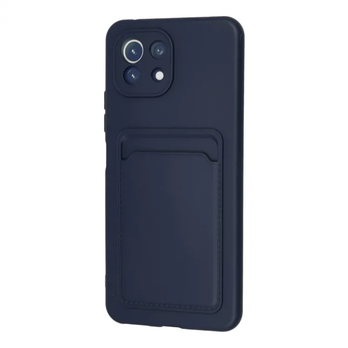 Xiaomi Mi 11 Kılıf Kelvin Kartvizitli Silikon - Lacivert