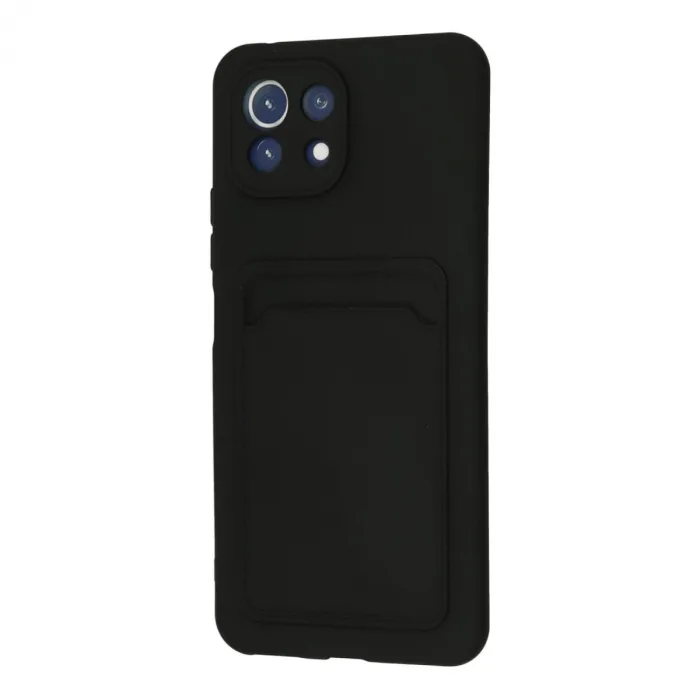 Xiaomi Mi 11 Kılıf Kelvin Kartvizitli Silikon - Siyah