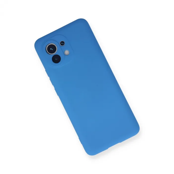 Xiaomi Mi 11 Kılıf Nano İçi Kadife Silikon - Mavi