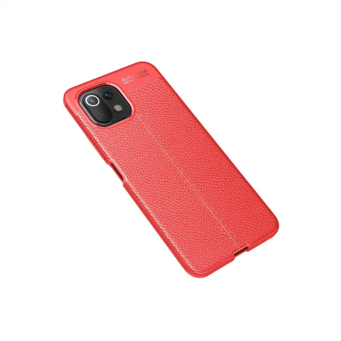 Xiaomi Mi 11 Lite Kılıf Auto Focus Kapak - Kırmızı