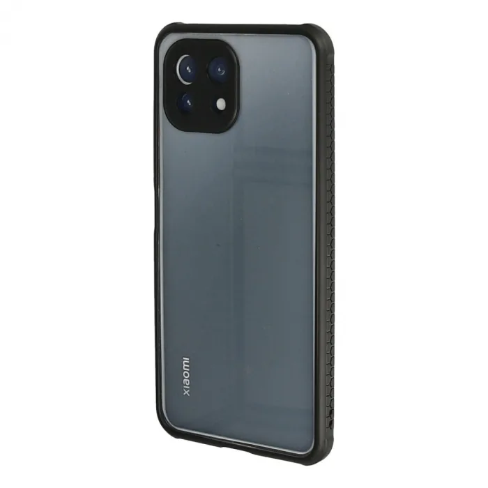Xiaomi Mi 11 Lite Kılıf Miami Şeffaf Silikon - Siyah