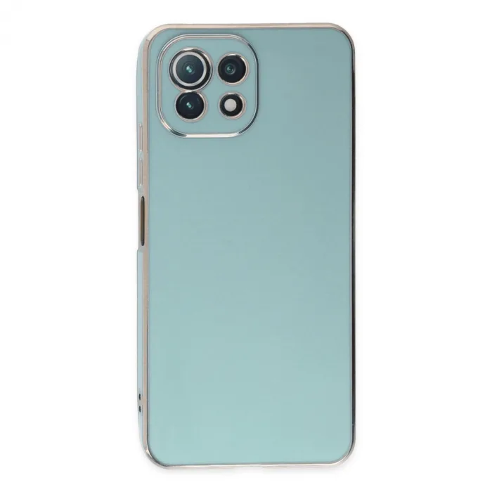 Xiaomi Mi 11 Lite Kılıf Volet Silikon - Açık Yeşil