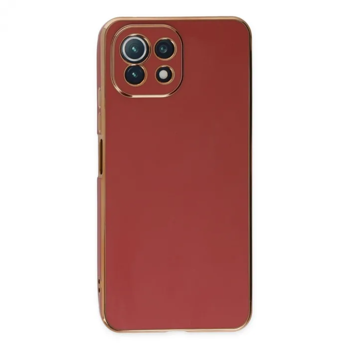 Xiaomi Mi 11 Lite Kılıf Volet Silikon - Kırmızı