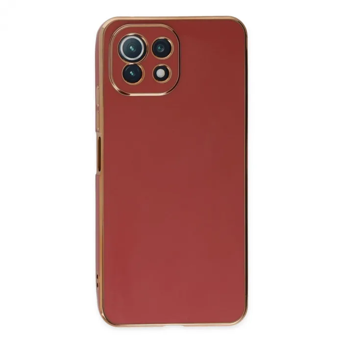 Xiaomi Mi 11 Lite Kılıf Volet Silikon - Kırmızı