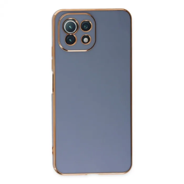 Xiaomi Mİ 11 Lite Kılıf Volet Silikon - Mavi