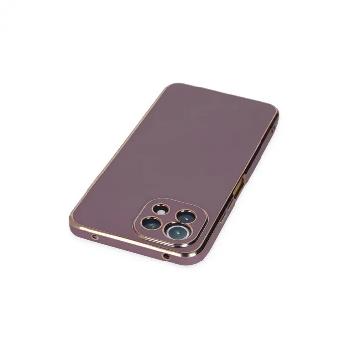 Xiaomi Mi 11 Lite Kılıf Volet Silikon - Mor