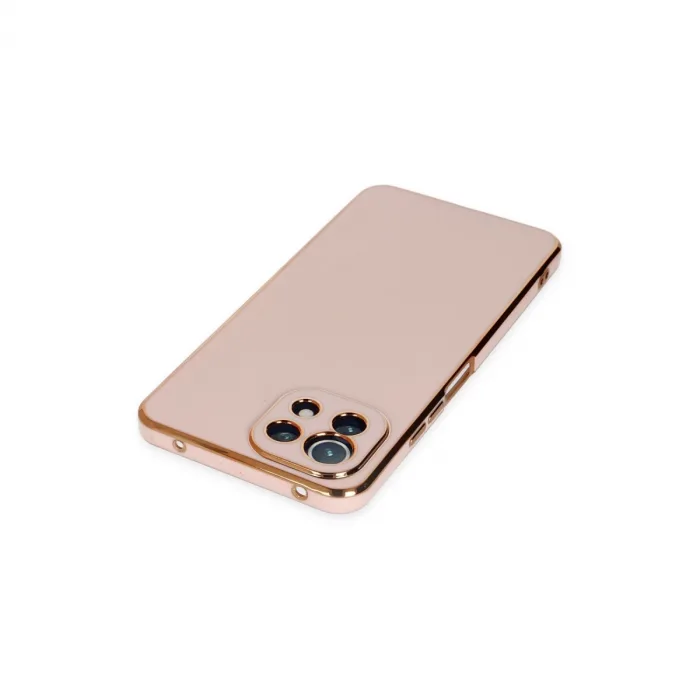 Xiaomi Mi 11 Lite Kılıf Volet Silikon - Pembe