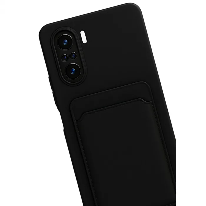 Xiaomi Mi 11i Kılıf Kelvin Kartvizitli Silikon - Siyah