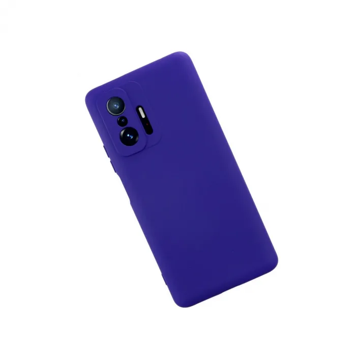 Xiaomi Mi 11t Pro Kılıf Nano İçi Kadife Silikon - Mor