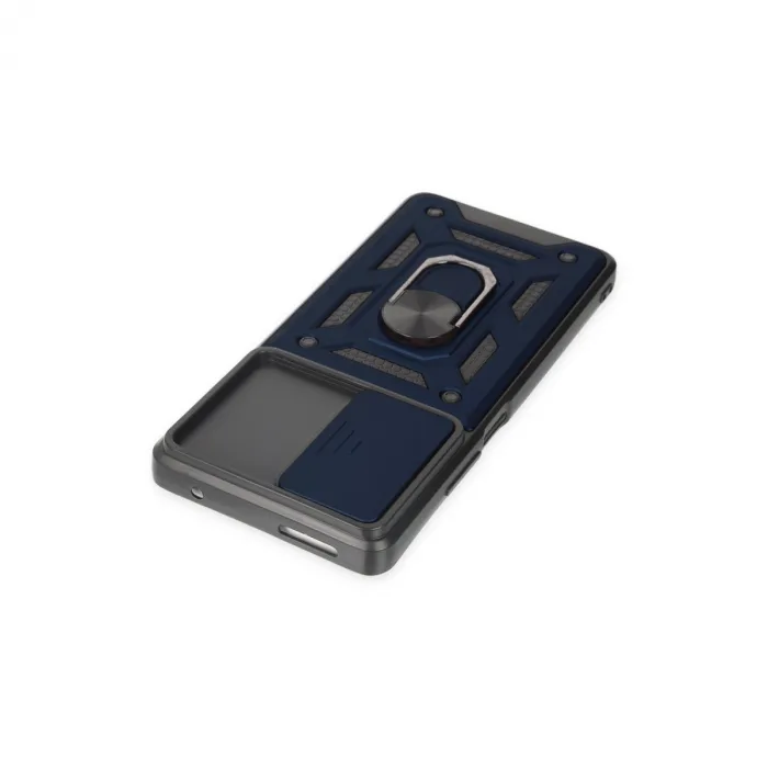 Xiaomi Mi 11t Pro Kılıf Pars Lens Yüzüklü Silikon - Lacivert