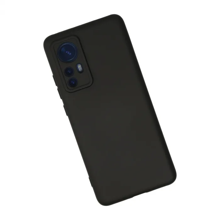 Xiaomi Mi 12 Kılıf Nano İçi Kadife Silikon - Siyah
