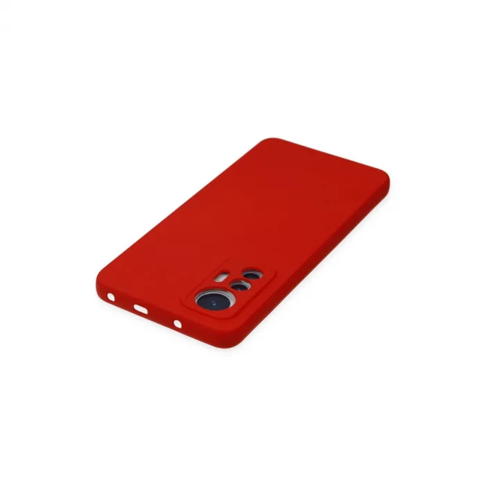 Xiaomi Mi 12 Lite Kılıf Nano İçi Kadife Silikon - Kırmızı