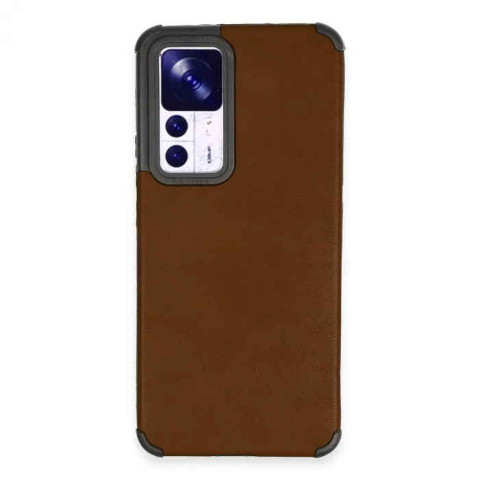 Xiaomi Mi 12t Kılıf Loop Deri Silikon - Kahverengi