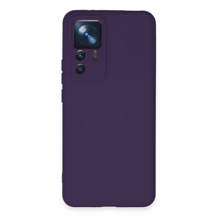 Xiaomi Mi 12t Pro Kılıf Nano İçi Kadife Silikon - Mor