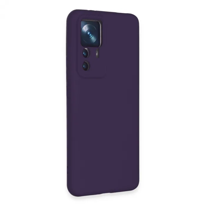 Xiaomi Mi 12t Pro Kılıf Nano İçi Kadife Silikon - Mor