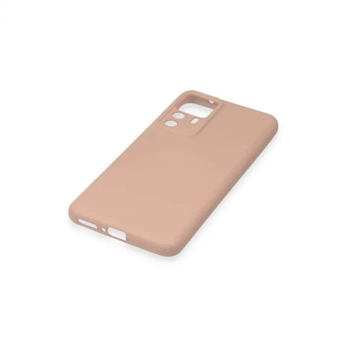 Xiaomi Mi 12t Pro Kılıf Nano İçi Kadife Silikon - Pudra