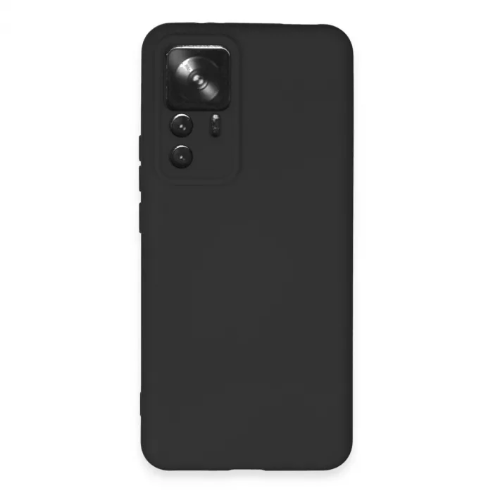 Xiaomi Mi 12t Pro Kılıf Nano İçi Kadife Silikon - Siyah