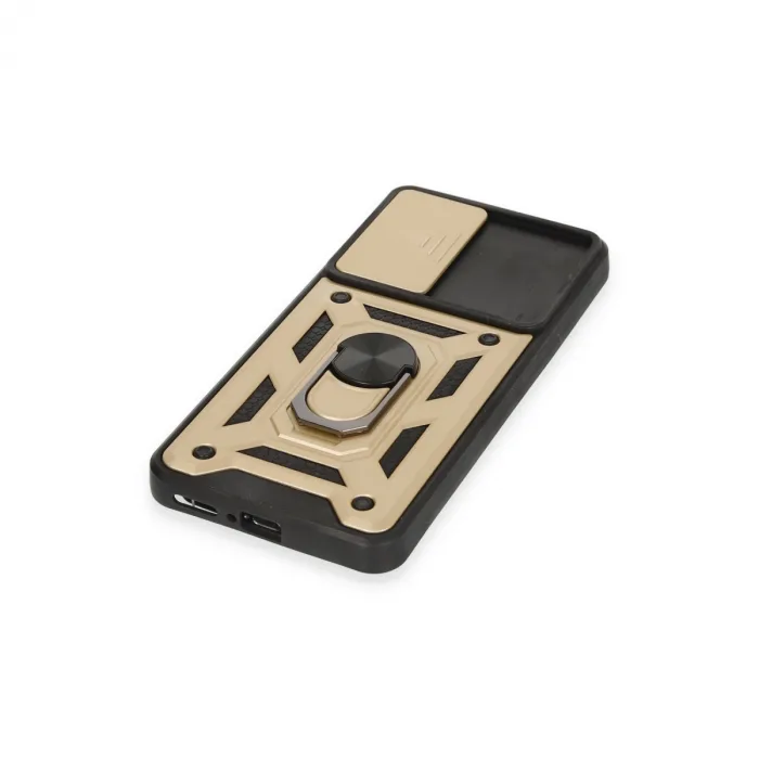 Xiaomi Mi 12t Pro Kılıf Pars Lens Yüzüklü Silikon - Gold