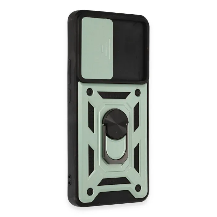 Xiaomi Mi 12t Pro Kılıf Pars Lens Yüzüklü Silikon - Yeşil