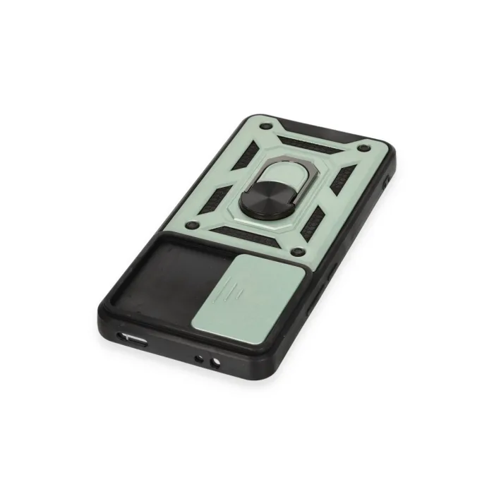 Xiaomi Mi 12t Pro Kılıf Pars Lens Yüzüklü Silikon - Yeşil