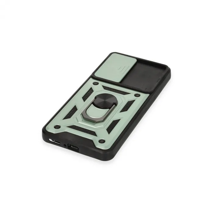 Xiaomi Mi 12t Pro Kılıf Pars Lens Yüzüklü Silikon - Yeşil