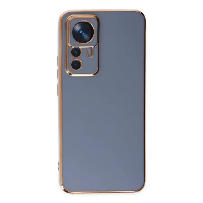 Xiaomi Mi 12T Pro Kılıf Volet Silikon - Mavi