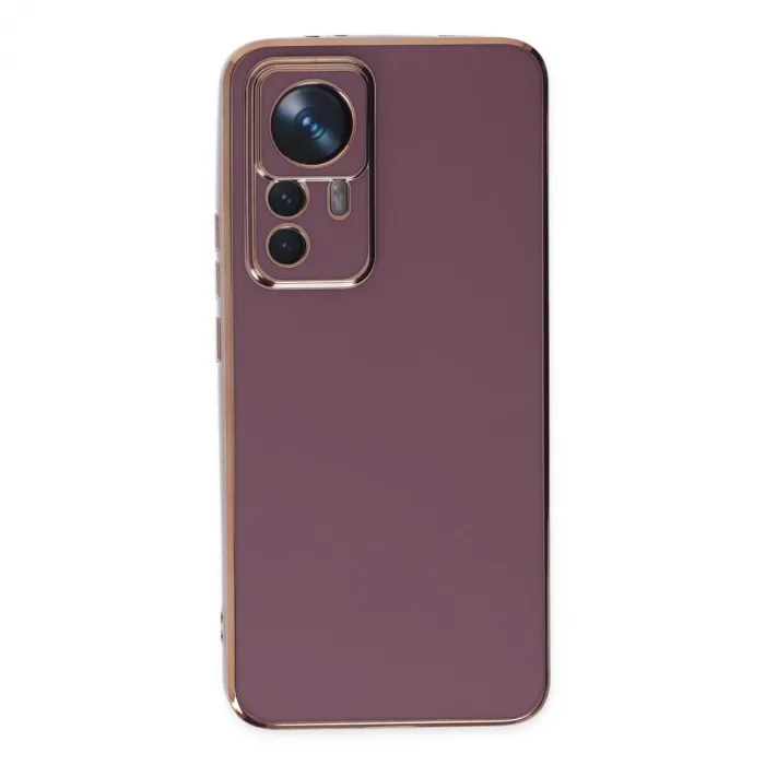 Xiaomi Mi 12t Pro Kılıf Volet Silikon - Mor