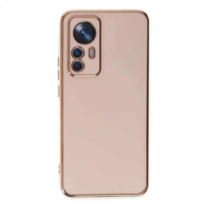 Xiaomi Mi 12t Pro Kılıf Volet Silikon - Pembe