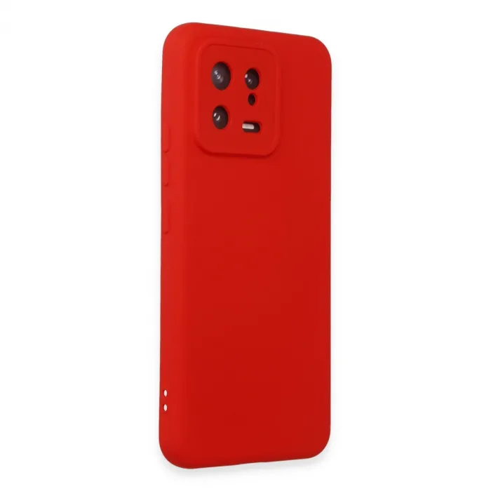 Xiaomi Mi 13 Kılıf Nano İçi Kadife Silikon - Kırmızı
