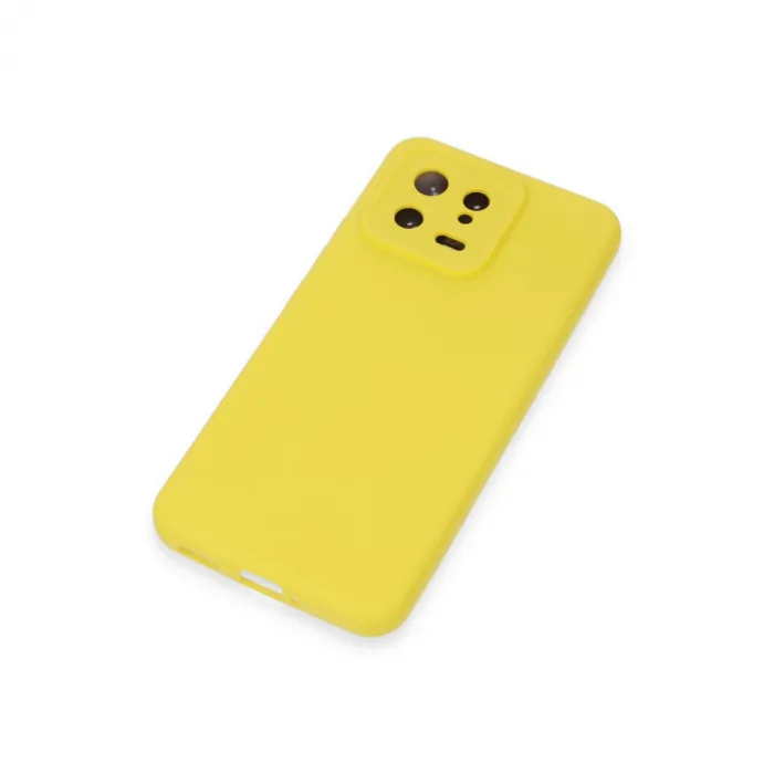 Xiaomi Mi 13 Kılıf Nano İçi Kadife Silikon - Sarı