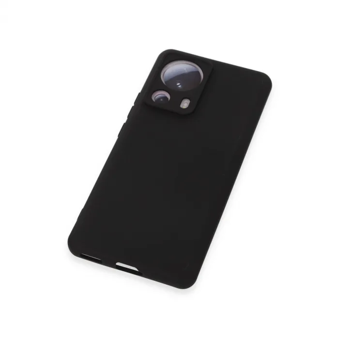 Xiaomi Mi 13 Lite Kılıf Nano İçi Kadife Silikon - Siyah