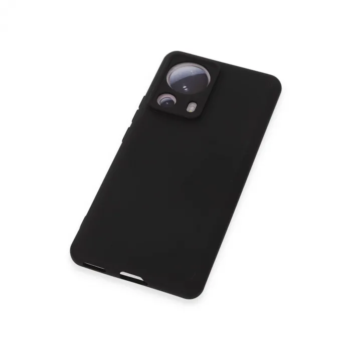 Xiaomi Mi 13 Lite Kılıf Nano İçi Kadife Silikon - Siyah