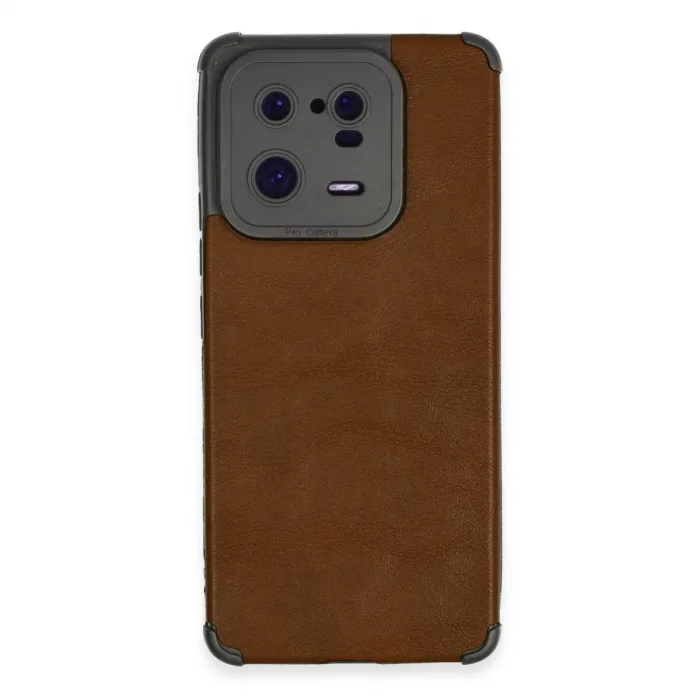 Xiaomi Mi 13 Pro Kılıf Loop Deri Silikon - Kahverengi