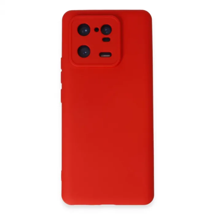 Xiaomi Mi 13 Pro Kılıf Nano İçi Kadife Silikon - Kırmızı