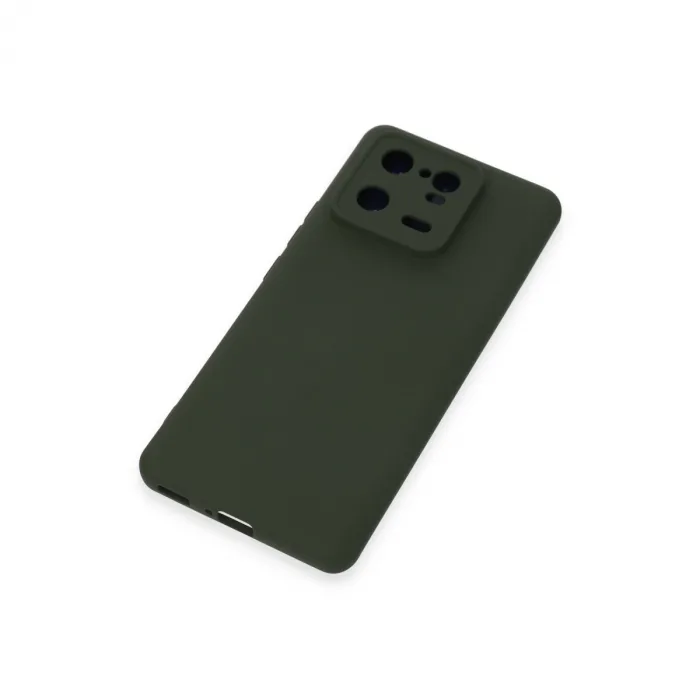 Xiaomi Mi 13 Pro Kılıf Nano İçi Kadife Silikon - Koyu Yeşil