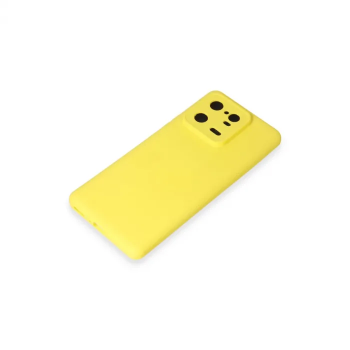 Xiaomi Mi 13 Pro Kılıf Nano İçi Kadife Silikon - Sarı