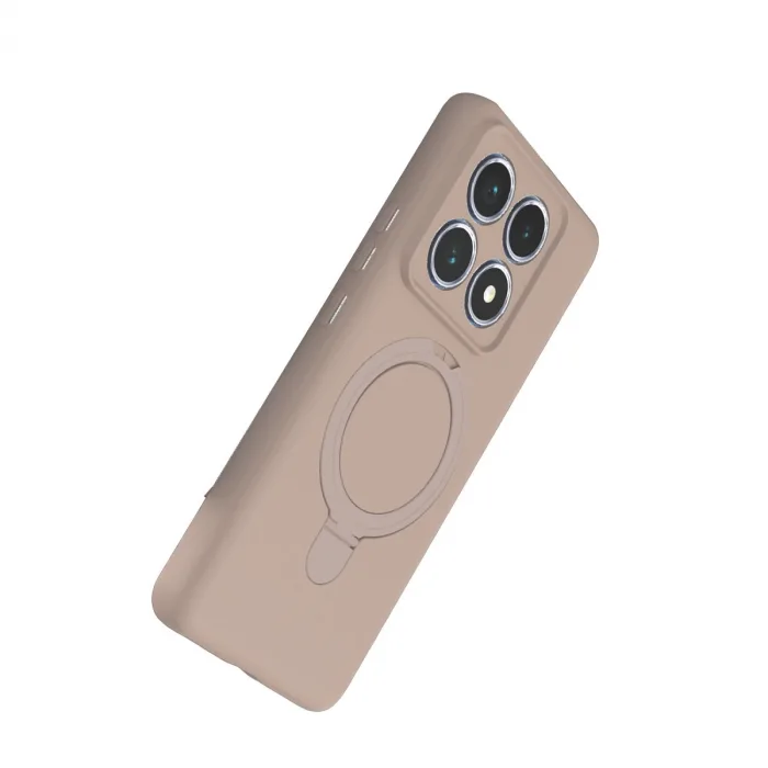 Xiaomi Mi 14t Pro Regal Magsafe Standlı Kapak - Çöl Titanyum